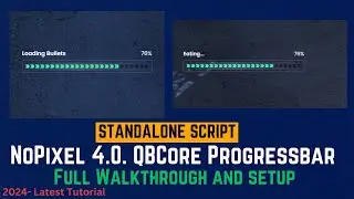 NO PIXEL 4.0 INSPIRED PROGRESS BAR | FiveM Roleplay Scripts | FiveM Tutorial 2024 | English