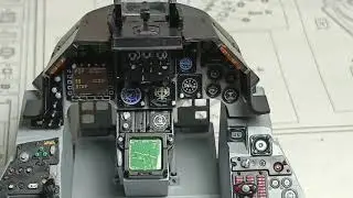 🔥Pro Built Italeri 1/12 IT2990 F-16 Cockpit Part 7🔥
