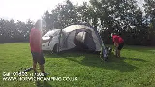 Kampa Touring Air Drive Away Awning Pitching & Inflating Video