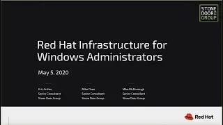 Red Hat Infrastructure for Windows Administrators 5.5.20 Lecture and Demonstration