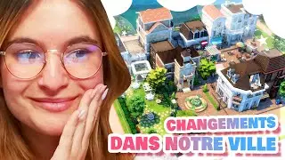 ☾ Il y a des GROS changements dans NOTRE ville 😎 (+ on construit) - SIMS 4 ☽
