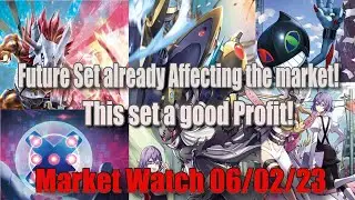 Future sets hitting the market hard Sets that make good Profite to Open Digimon Market Watch