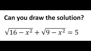Solve the equation without algebra
