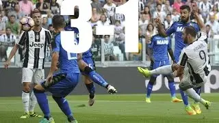 juventus vs sassuolo 3-1 only goals 10/9/2016
