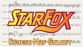 Course Map Select - Star Fox (SNES, 1993) OST - Sheet Music Transcription