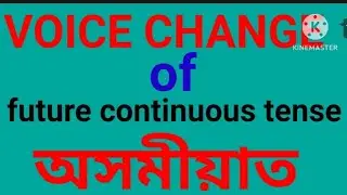 Voice change of future continuous tense