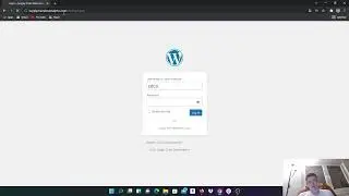Log in into the Wordpress backend