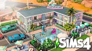 The Pink Flamingo Motel 🦩🌴 || The Sims 4 Speed Build