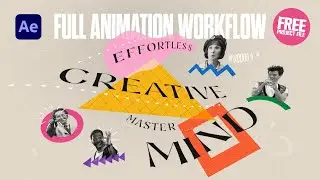 Collage Style Kinetic Type Animation | After Effects Workflow 01