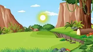 jungle sunrise free animation || free green screen || no copyright greenscreen bd