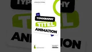 TYPOGRAPHY TITLE TEXT ANIMATION _   #shorts #motiongraphics #aftereffectstutorials #youtubeshorts