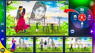 Double photo beautiful love lyrical video editing in kinemaster