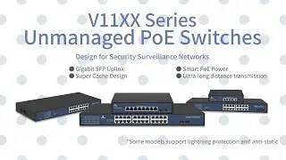 V11XX Series Unmanaged PoE Switches