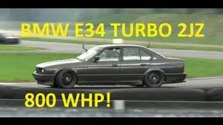 BMW E34 TURBO 2JZ 800 WHP MONSTER by JAAS