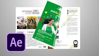 After Effect Tutorial: Make image flip using CC page turn