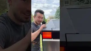 I do ASMR with a Cybertruck! Part 1!