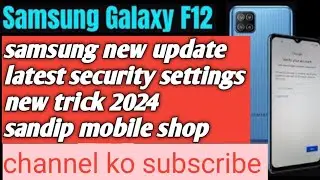 Samsung Galaxy F12 frp bypass! samsung galaxy F12 frp bypass Android 13 ! New update 2024