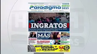 Titulares de Portada presentadas en HCH 3 DE OCTUBRE DEL 2023-Portada de Diario Digital Paradigma