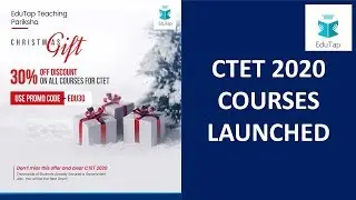 🔴CTET | CTET 2020 COURSES LAUNCHED | General |  2019