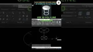 Autocad 3D Exercise Shorts #SHORTS