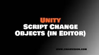 Script Change Objects (In Editor)