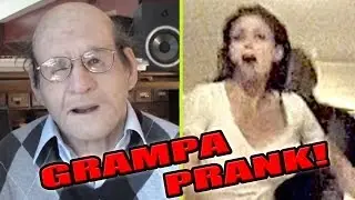 Pervy Old Man in Hallway PRANK - Hillarious reactions