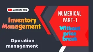 Inventory management|Operation management| BBA|BBM|BBS|With price break