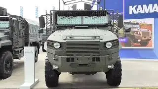 КамАЗ АМН-БПВ 4385-0000355 с козырьком и противокумулятивными сетками. Форум "Армия-2023".