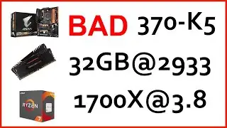 AMD Ryzen 1700x 3.8GHz + Corsair Vengeance 2933 GHz + Aorus AX370-Gaming k5 Overclock bios settings