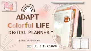2023 ADAPT Colorful Life Digital Planner - Flip through