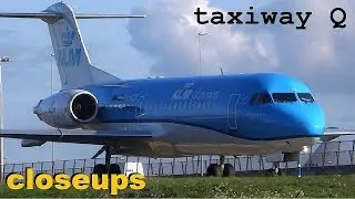 Spotting at taxiway Q Schiphol compilation