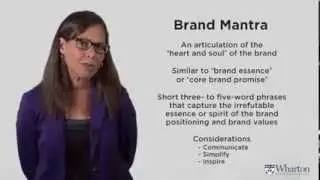 (5) Brand Mantra:  The Elevator Speech