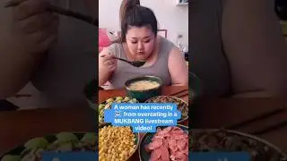 Streamer Collapses After Overeating on Live Stream 😱😳 #shorts