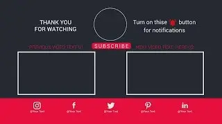 Free After Effects Outro Template #2