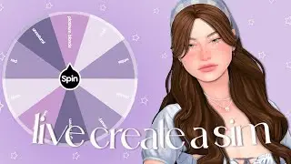Spinning A Wheel To Create A Family LIVE🤍| The Sims 4: Create A Sim