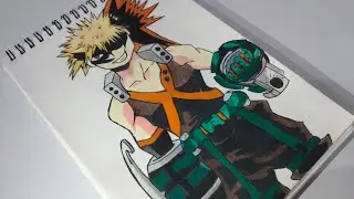 Drawing Bakugo Katsugi 🔥 | step by step drawing #myheroacademia #bakugoukatsuki #youtubevideo