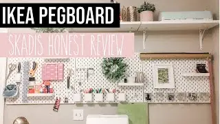 Ikea Skadis Pegboard in White Wall Mount - Review #shorts #ikeahacks #pegboard