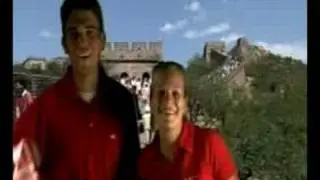 Sarah is cheering for U. S. A.