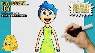 How to Draw JOY 😂🟡 (Inside Out 2) | Easy Step-By-Step Drawing Tutorial