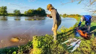 NO LO PUEDO CREER, QUE INCREÍBLE LUGAR, PESCA EN EL RIO PARANA GUAZÚ.