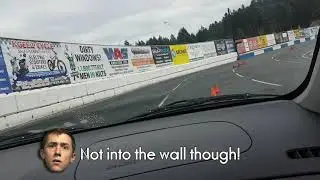 First Time Driving a FWD Car On a Race Track IN THE RAIN!!!!