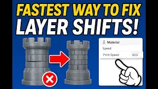Fastest Way to Fix 3D Print Layer Shifts! 🛠️ (Works Every Time)