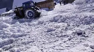 Чистим снег Т-40АМ