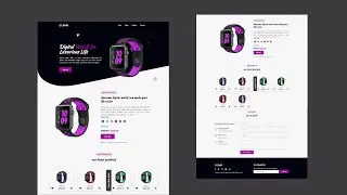 Responsive Landing Page Design Using HTML CSS And JavaScript | Responsive Website Tutorial
