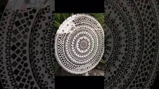 Mirror mosaic on 24 inches base by Shwetaart03 #art #viral #mandalapainting #trending
