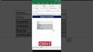 Excel Shortcut Trick- How to Insert Dot Lines😛 