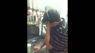 Christian Eating hot food lol