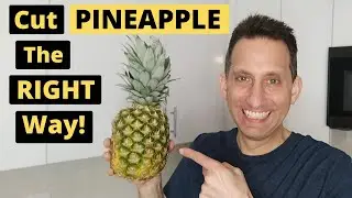 How To Cut A Pineapple The RIGHT Way! (Lookner Lifehack)