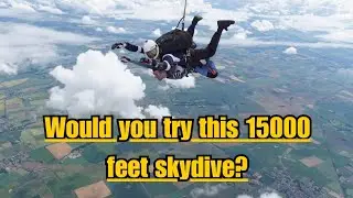15000 Feet Skydive. HIGHEST in Europe! #skydive #highest #tandemjump