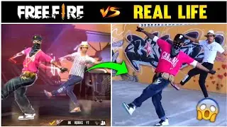 FREE FIRE EMOTE IN REAL LIFE 😱😍